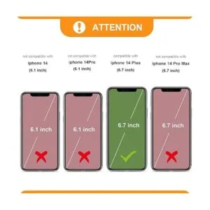 Bocasal Funda tipo cartera desmontable para iPhone 14 Plus_2
