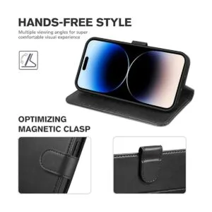 TUCCH Funda para iPhone 14 Pro Wallet 5G bloqueo RFID_4