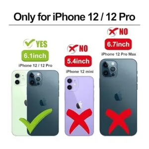 Vaburs Funda tipo cartera compatible con iPhone 1212 Pro_2