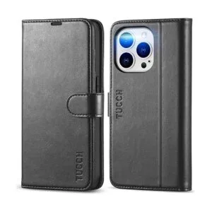 TUCCH Funda para iPhone 14 Pro Wallet 5G bloqueo RFID_1