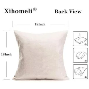 Xihomeli Juego de 4 fundas de almohada de lino de 18.0 x_4