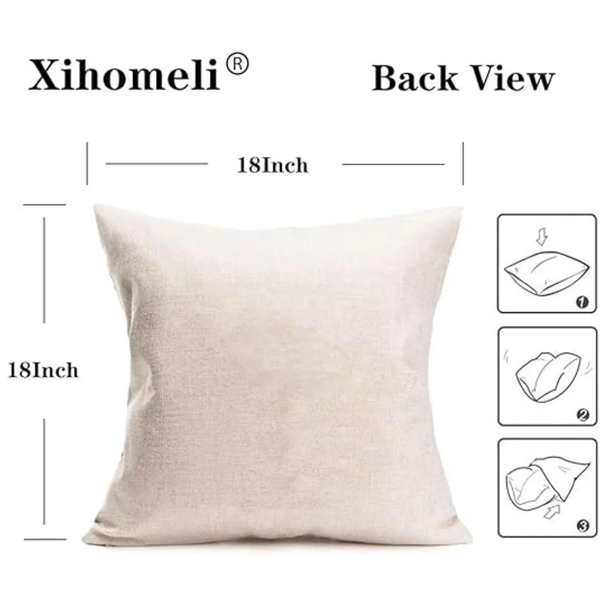 Xihomeli Juego de 4 fundas de almohada de lino de 18.0 x_4