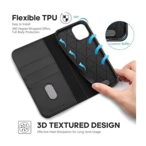 TUCCH Funda tipo cartera para iPhone 14 de 6.1 pulgadas_4