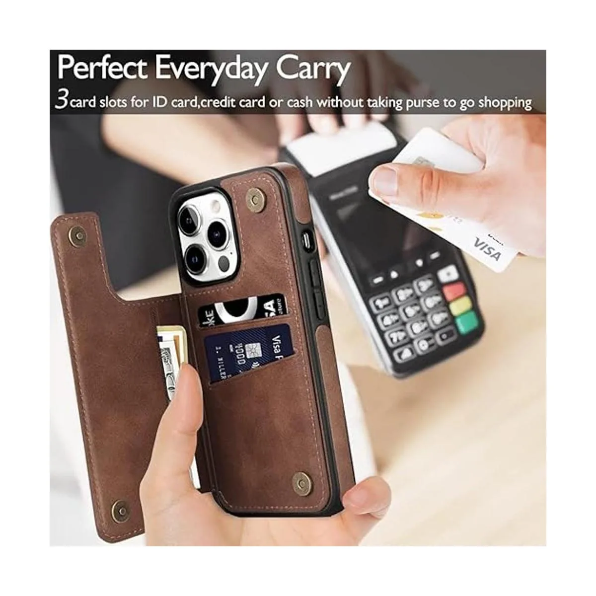 DOGODON Diseño para iPhone 13 Pro Max Funda tipo cartera_5