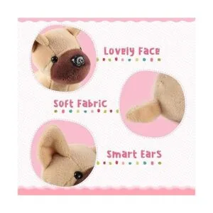 9 piezas de mini animales de peluche para cachorros de_3