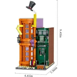 ENJBRICK Alley Kit de construcción de casa con_5