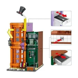 ENJBRICK Alley Kit de construcción de casa con_3