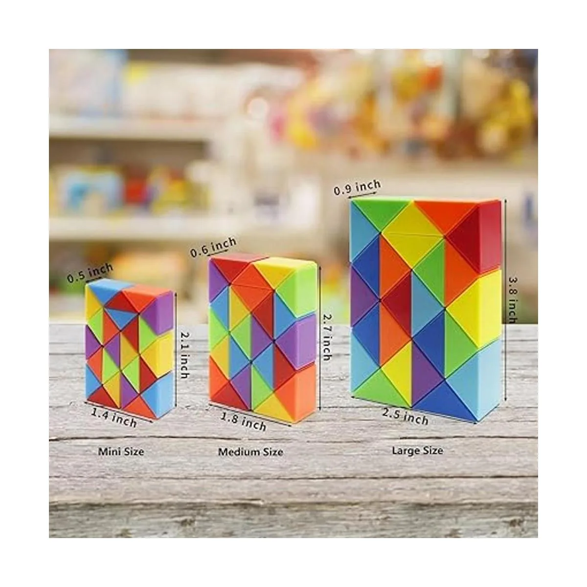 Ganowo Paquete de 30 regalos de fiesta cubo de serpiente_2