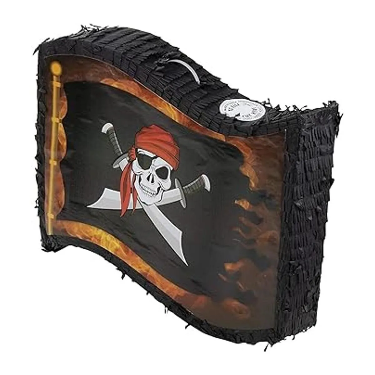 Piñata pequeña con bandera pirata para fiesta de_4