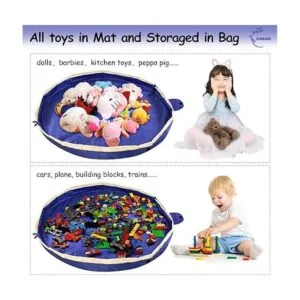 Bolsa de almacenamiento de juguetes con cordón para Lego_6