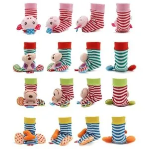 BLOOBLOOMAX Juguetes de calcetines de sonajero para bebés_5