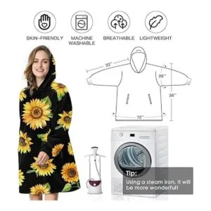 LetsFunny Sudadera de manta con capucha de gran tamaño_3