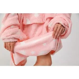 Manta con capucha que brilla en la oscuridad para mujeres_3