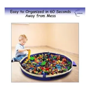 Bolsa de almacenamiento de juguetes con cordón para Lego_4