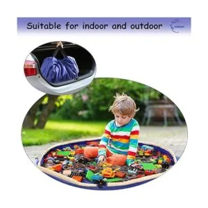 Bolsa de almacenamiento de juguetes con cordón para Lego_5