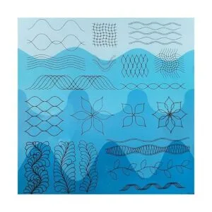 HONEYSEW 6 plantillas únicas de longitud de onda para_3