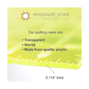 Regla de acolchado acrílica 10 x 10 pulgadas regla_2