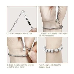 Pulsera con dije de cadena de serpiente con pulsera_5