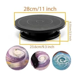 Rueda giratoria giratoria de 11 pulgadas para torta_2