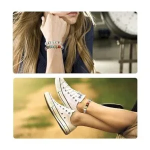 Pulsera con dije de cadena de serpiente con pulsera_6