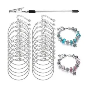 Pulsera con dije de cadena de serpiente con pulsera_1