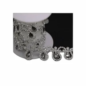 Rytenz Borla de 1 yarda con flecos de diamantes de_1