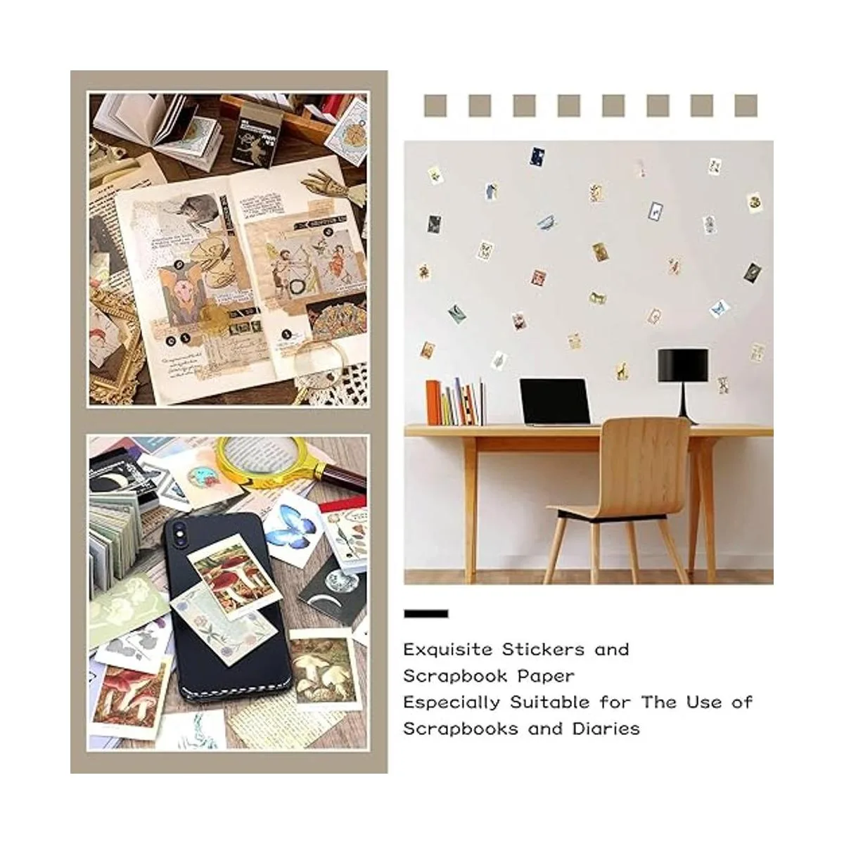 Juego de 450 calcomanías Washi 9 juegos de álbumes de_6