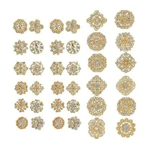 MEEDOZ Broches de ramo de boda para mujer 36 piezas de_1