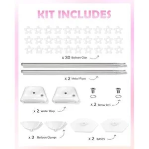 YALLOVE Kit de soporte de columna de globo de metal_2