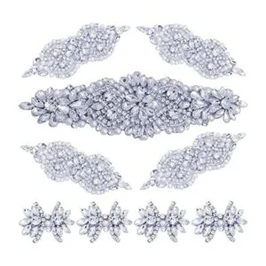 Paquete de 9 apliques de diamantes de imitación de_1