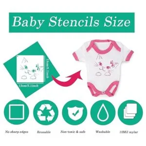 Paquete de 22 bonitas plantillas de baby shower para kit_4