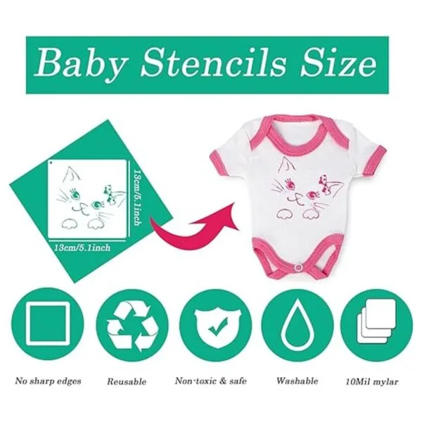 Paquete de 22 bonitas plantillas de baby shower para kit_4