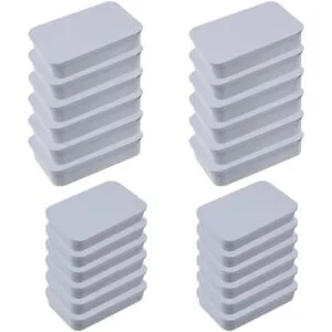 Paquete de 24 recipientes rectangulares de metal_1