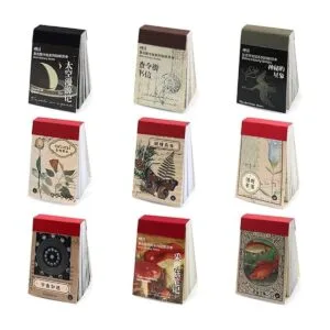 Juego de 450 calcomanías Washi 9 juegos de álbumes de_1