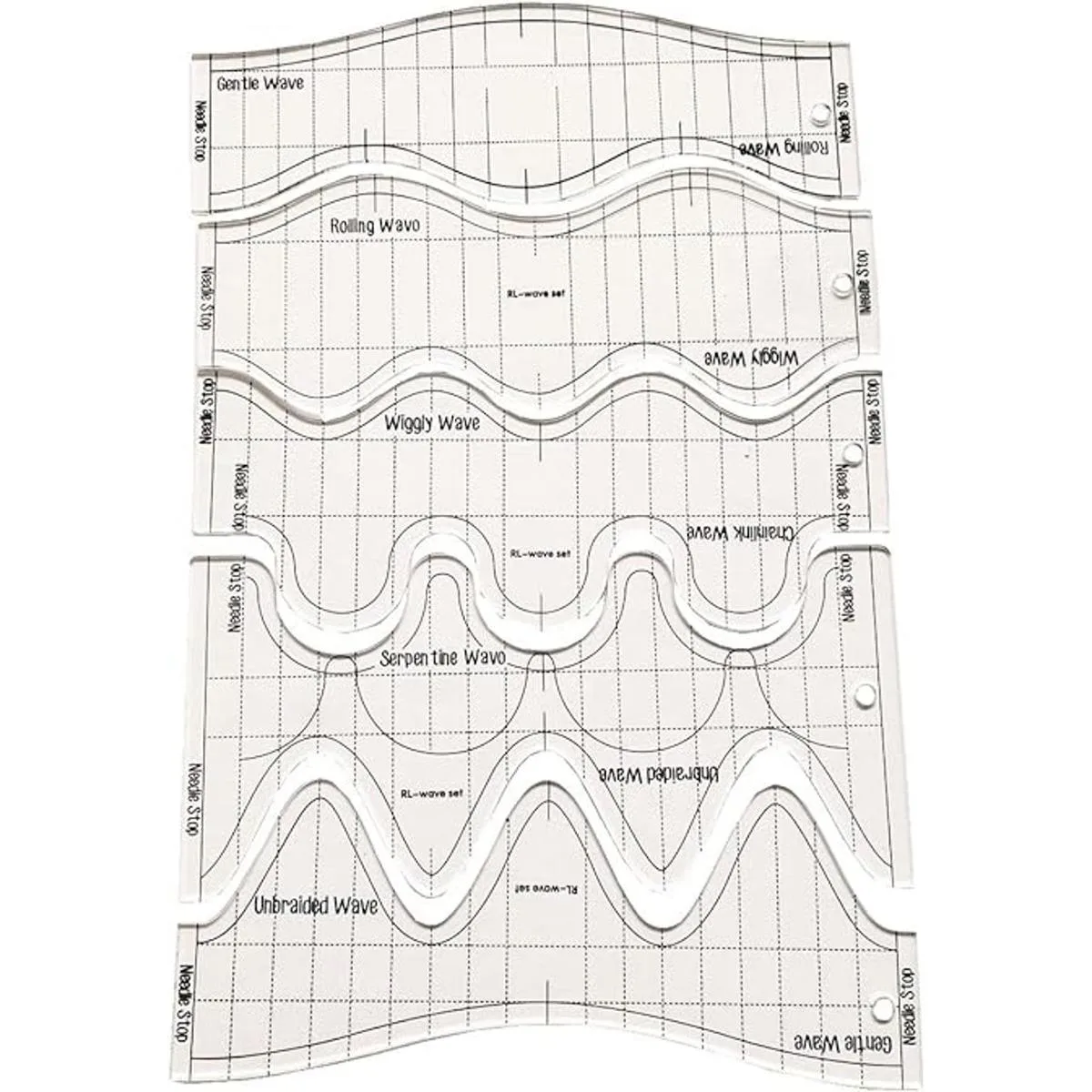 HONEYSEW 6 plantillas únicas de longitud de onda para_1