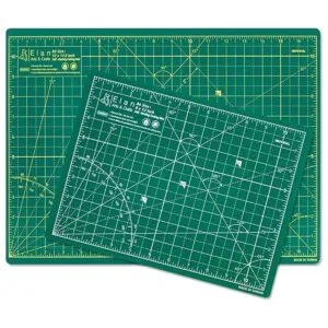 Elan Tapete de corte A3 verde tapete de 5 capas tapete_3