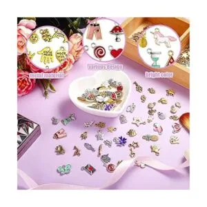 800 dijes para hacer joyas varios chapados en oro dijes_5