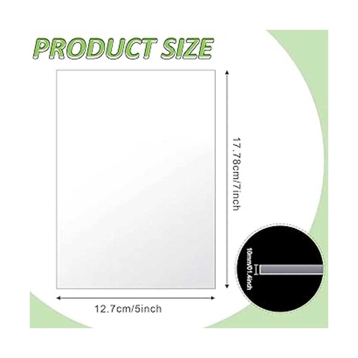 40 hojas de acrílico de plástico transparente con papel_2