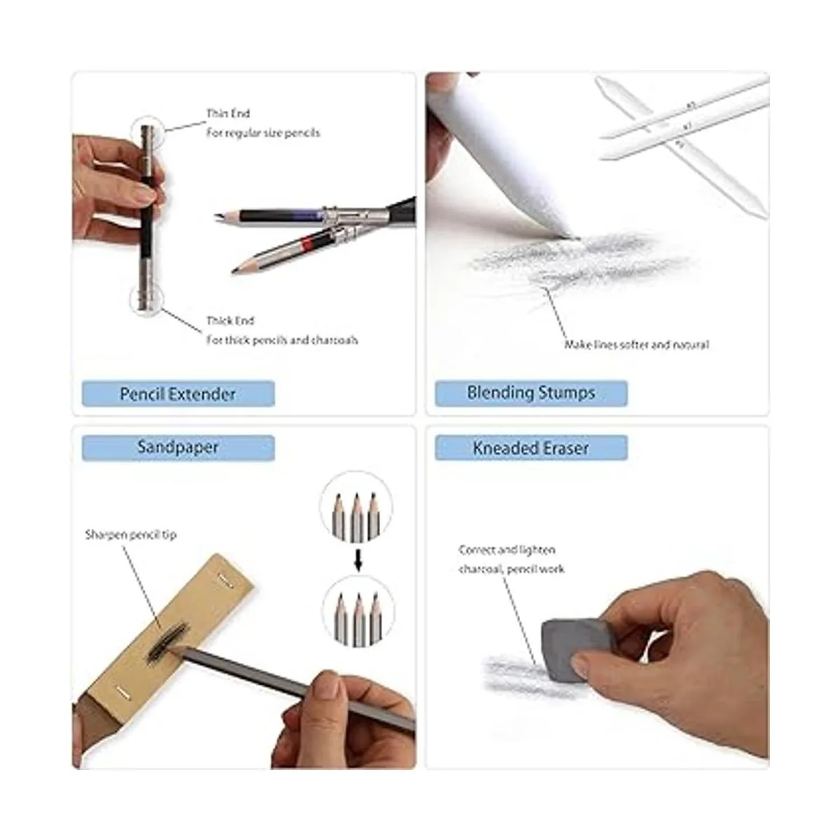 Tioucd 73 Pcs Drawing Kit Professional Art Supplies_5