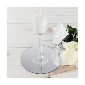 Espejo redondo de cristal de 3.9 in para proyectos de_4