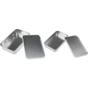 Paquete de 24 recipientes rectangulares de metal_4