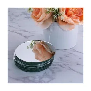 Espejo redondo de cristal de 3.9 in para proyectos de_3