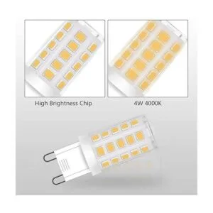 Maxax Bombilla LED G9 4000 K blanco frío 400 lm 32 W_3