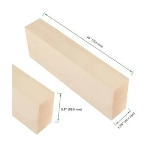 JAPCHET Paquete de 2 bloques de tallado de madera de tilo_2