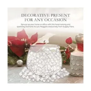 SLS SUPPLY FLORA Decoración de cristal de cubitos de_5