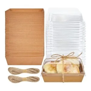 Paquete de 50 cajas de papel para charcutería con tapas_1