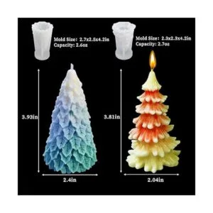 4 moldes de silicona para árbol de Navidad moldes de_2