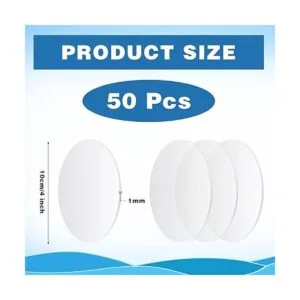 50 piezas de acrílico circular transparente disco redondo_2