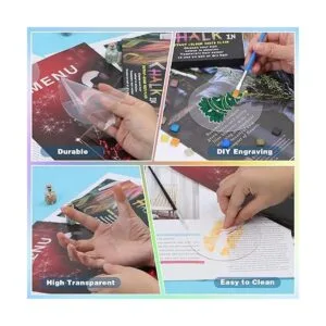 50 piezas de acrílico circular transparente disco redondo_5