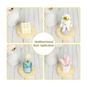 4 placas redondas de madera para manualidades base de_4